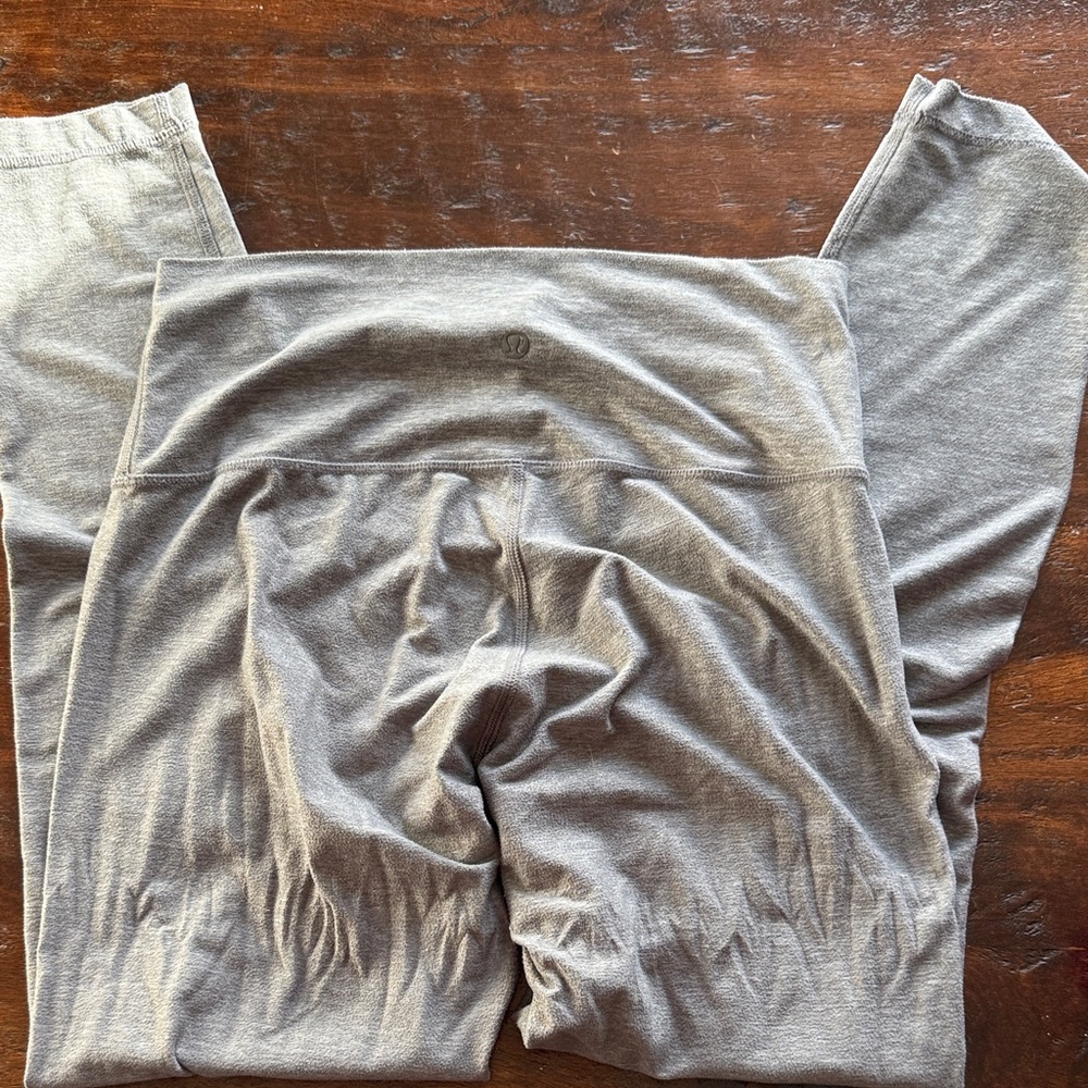Lulu Lemon Gray High-Waisted Leggings